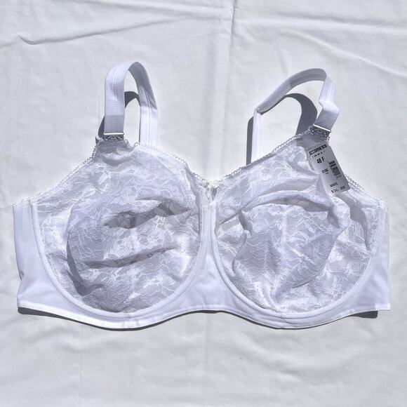 Goddess Lace Underwire Bra 48F White GD0106 - Picture 1 of 4